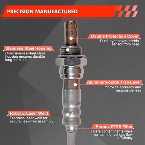 استبدال مستشعر الأكسجين لـ 213-4229، مستشعر O2 مستشعر 1، 4 أسلاك، مناسب مباشرة OEM متوافق مع شيفروليه كامارو/أفالانش/سيلفرادو 1500 2500 3500، جي إم سي سييرا/يوكون، كاديلاك إسكاليد in Kuwait