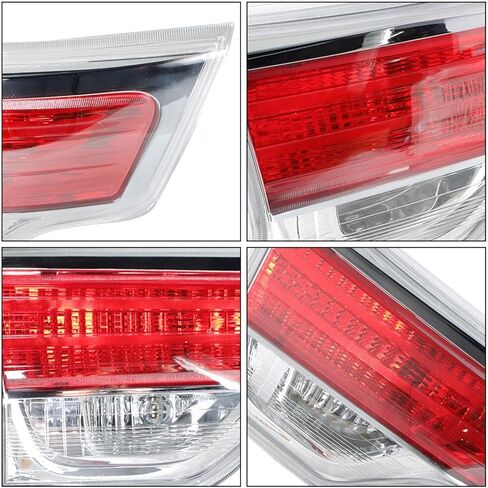 Rear Outer+Inner Left+Right Tail Light Assembly Compatible With 2014-2016 Toyota Highlander LE XLE Limited Driver Passenger Side Halogen Taillight Brake Lamps Replace 815600E100 TO2804120 (14-16) in Saudi Arabia