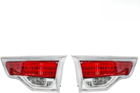 Rear Outer+Inner Left+Right Tail Light Assembly Compatible With 2014-2016 Toyota Highlander LE XLE Limited Driver Passenger Side Halogen Taillight Brake Lamps Replace 815600E100 TO2804120 (14-16) in Saudi Arabia