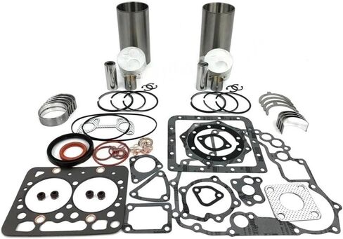Cylinder Liner Kit With Gasket Set Bearing Compatible For Kubota ZL600 Engine Parts in Kuwait