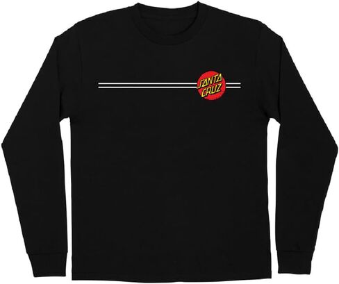 Santa Cruz Men's Classic Dot L/S Shirts,X-Large,Twist Black in Saudi Arabia