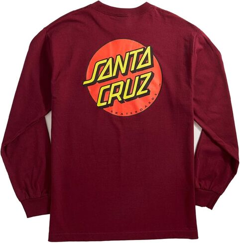 Santa Cruz Men's Classic Dot L/S Shirts,X-Large,Twist Black in Saudi Arabia