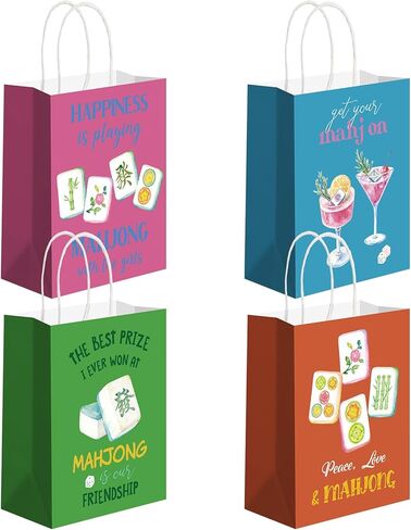 40 Pcs Thank You Gift Bags with Handles Employee Appreciation Gift Bags Kraft Paper Party Favor Goodie Bags for Coworker Colleague Women Teacher Birthday Decor, 8.3 x 4.3 x 10.6 Inch in Saudi Arabia