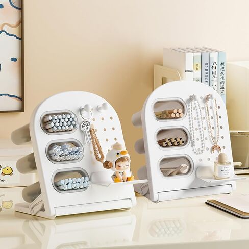 Cute Aesthetic Pencil Holder for Desk Organizer Marker Pen Cup Hole Board Storage Dual-Purpose for Office, School, Home in Saudi Arabia