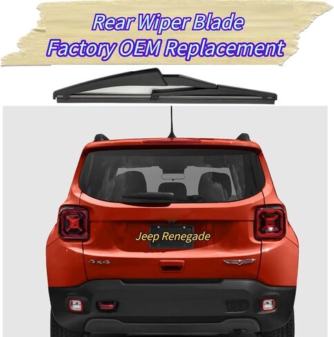 شفرة الممسحة الخلفية لسيارة Jeep Renegade 2015-2022 2021 2020 2019 2018 2017 2016 | تناسب تمامًا Altitude Latitude Limited Sport Trailhawk Upland Islander نماذج جيبستر الخلفية الخلفية ممسحة زجاج أمامي شفرة in Saudi Arabia