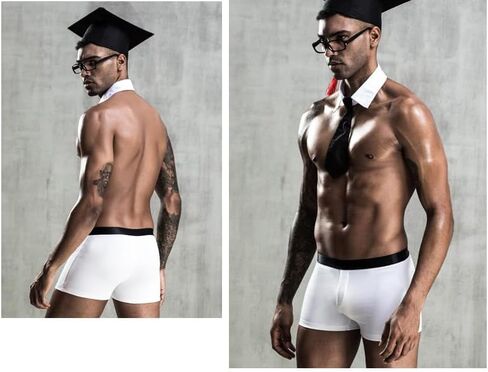 Male Doctorial Role Playing sexy lingerie Costume Cosplay Students Graduation Uniform Gay Bar Nightclub Outfit Halloween in Kuwait