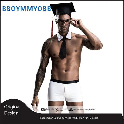 Male Doctorial Role Playing sexy lingerie Costume Cosplay Students Graduation Uniform Gay Bar Nightclub Outfit Halloween in Kuwait