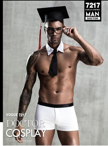 Male Doctorial Role Playing sexy lingerie Costume Cosplay Students Graduation Uniform Gay Bar Nightclub Outfit Halloween in Kuwait