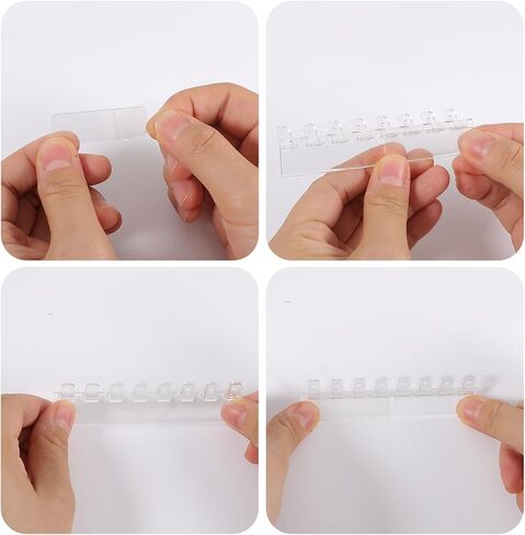 12Pcs Self-Adhesive Necklace Organizer, Necklace Holder, Wall Mounted Necklaces Organizers Hanging Jewelry Organizer with 8 Hooks for Necklaces, Bracelets, Rings, Earrings and Jewelry Display in Saudi Arabia