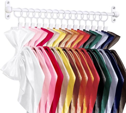 Bow Holder for Girls Hair Bows, Ribbon Hair Clip Oraganizer Hair Barrettes Storage for Women,Wall Hanging Alligator Clip Hair Accessories Organizer Bedroom College Dorm Decor (White-1pcs) in Kuwait