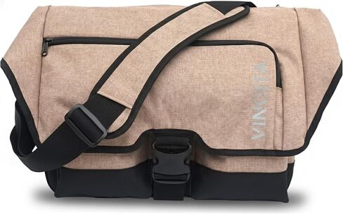 Vincita Birch Front Bag 2.0 for Brompton Folding Bicycle - 24 L with Removable Front Carrier Frame for Brompton Bicycle, Rain Cover and Should Straps - Brompton Bike Accessories for Rider (Black) in Kuwait