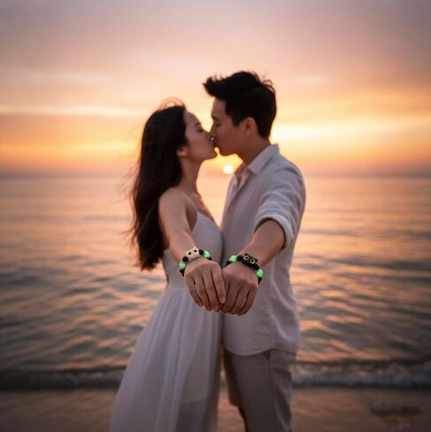 Matching Bracelets for Couples, Anniversary Birthday Gifts for Boyfriend Girlfriend Husband Wife, Long Distance Relationship in Saudi Arabia