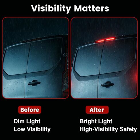 Third Center Brake Light Compatible with Ford Transit Connect Custom 2014-2020 High Mount Stop Light Replacement for 923299 923-299 in Kuwait