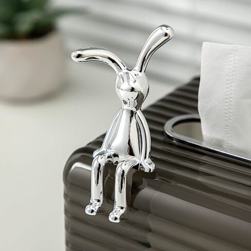 Generic Cute Eco-Friendly Plastic Cartoon Long Eared Rabbit 3D Hanging Ornament Car Interior Decoration Rabbit Decorative Ornaments Home Furnishings(02) in Saudi Arabia