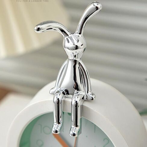Generic Cute Eco-Friendly Plastic Cartoon Long Eared Rabbit 3D Hanging Ornament Car Interior Decoration Rabbit Decorative Ornaments Home Furnishings(02) in Saudi Arabia