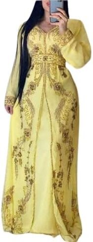 Abaya Dress for Women Muslim Dubai Sadui Moroccan Kaftan Fancy Abaya Cocktail Dress Women Kaftan Long Wedding Party Dress in Saudi Arabia