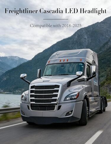 استبدال المصباح الأمامي لـ Freightliner Cascadia 2018 2019 2020 2021 2022 2023 2024 Freightliner Cascadia المصابيح الأمامية Cascadia LED للمصابيح الأمامية (الجبهة اليمنى) in Saudi Arabia