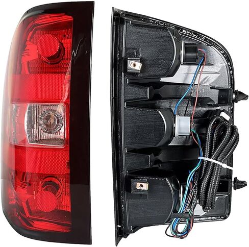 Black Amber Headlights Tail Lights Assembly Combo Compatible with 2008 2009 2010 2011 2013 Chevy Silverado Head Lights Rear Rear Brake Lamp, Factory Style in Saudi Arabia