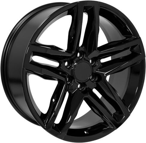 OE Wheels CV34 22 Inch Rims and Tires Fit Silverado 1500 Trail Boss Style 6x139.7 22x9 Gloss Black - Hollander 5911 - Dueler Alenza HL 285/45-22 (Set of 4) in Saudi Arabia
