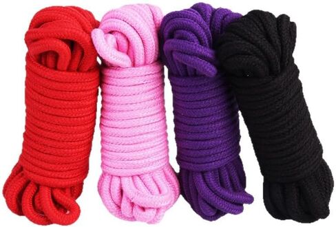 4 Roll Cotton Rope, BetterJonny 32 Feet / 10 m Soft Cotton Rope,Multipurpose Long Soft Braided Craft String for Wall Hanging, Plant Hangers, Knitting, DIY in Saudi Arabia