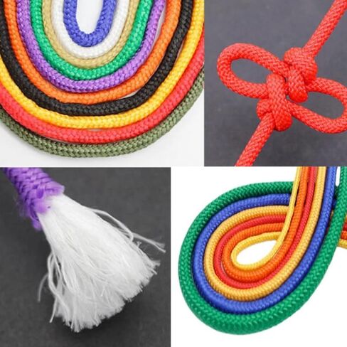 4 Roll Cotton Rope, BetterJonny 32 Feet / 10 m Soft Cotton Rope,Multipurpose Long Soft Braided Craft String for Wall Hanging, Plant Hangers, Knitting, DIY in Saudi Arabia