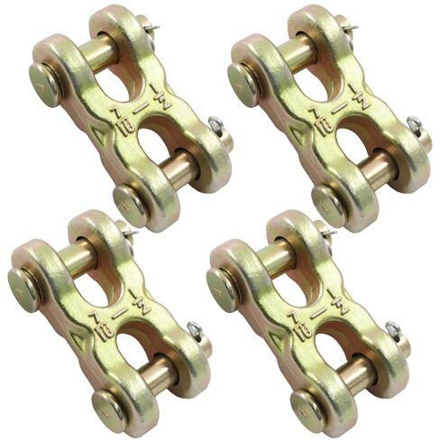 Litoexpe 4 حزم 1/2 بوصة رابط إصلاح سلسلة الأمان، G70 سبائك الصلب وصلة سلسلة Clevis مزدوجة، حمل عمل 11300 رطل in Kuwait
