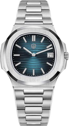 watchdives 41mm Business Men's Watch WD0013 Octagonal 745 Movt Quartz Analog Luxury Watches for Men Luminous Sapphire Crystal, 80M Water Resistant in Saudi Arabia