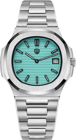 watchdives 41mm Business Men's Watch WD0013 Octagonal 745 Movt Quartz Analog Luxury Watches for Men Luminous Sapphire Crystal, 80M Water Resistant in Saudi Arabia