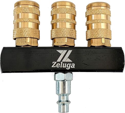 22-160 4-Way Industrial Style Bar Air Manifold with Brass 4 Coupler in Kuwait