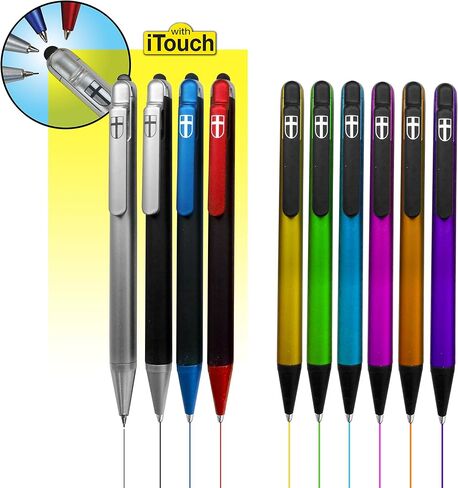 G.T. Luscombe Company, Inc. 10 Piece Inductive Bible Study Pen/Pencil Set | No Smearing or Fading | Cross Imprint | No Bleed Pigmented Ink Black, Blue, Red, Yellow, Green, Pink, Orange, Violet-2 Sets in Saudi Arabia
