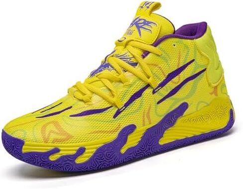 Womens Lightweight Lace Up High Top Fashion Basketball Shoes Soft Non-Slip Running Tennis Volleyball Sneakers Classic Sports Shoes in Kuwait