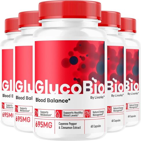 (3 Pack) GlucoBio Capsules, GlucoBio, Gluco Bio, Glucobio Pills, Glucobio Advanced Formula, Gluco Bio Supplement, 90 Capsules in Kuwait