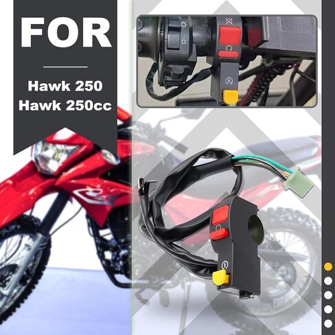 Dirt Bike Kill Switch – Compatible with Hawk 250 – Right Handlebar Ignition On/Off, Starter Start/Stop Button Replacement in Kuwait