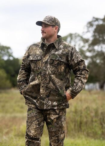 Realtree Camo Farm Hand Men's Insulated Canvas Duck Work Hunting Jacket in Saudi Arabia