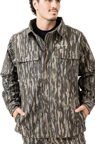 Realtree Camo Farm Hand Men's Insulated Canvas Duck Work Hunting Jacket in Saudi Arabia