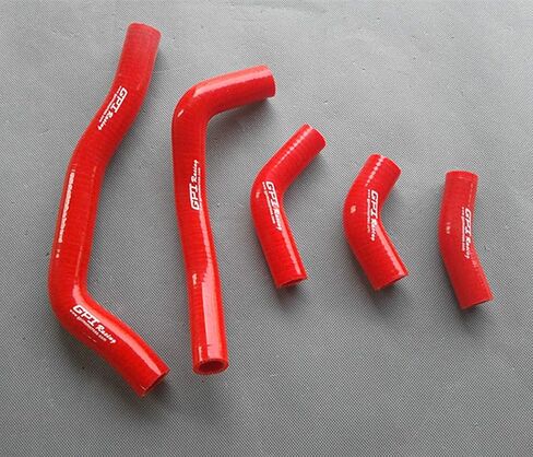 Alumimum Radiator + Silicone hose For 2005-2008 Honda CRF450R CRF450 2005 2006 2007 2008 (Red) in Kuwait