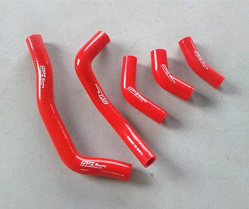 Alumimum Radiator + Silicone hose For 2005-2008 Honda CRF450R CRF450 2005 2006 2007 2008 (Red) in Kuwait