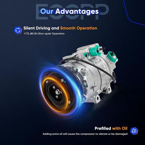 ECCPP AC Compressor 2013-2018 for Hyundai Santa Fe for Kia Sorento 3.3L AC Compressor with Clutch Rapid Cooling in Saudi Arabia