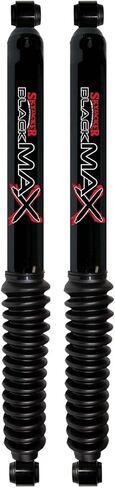 Set of Black Max Series Front & Rear Hydraulic Action Shocks fits 1988 1998 K1500 Pickup 4WD with 0-2.5" Front & 0-2" Rear Lift | Multi-Stage Valving | Durable Gloss Black Finish in Saudi Arabia