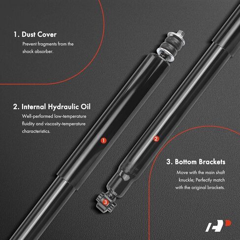 A-Premium Rear Pair (2) Shock Absorber Compatible with Ford F-150 F150 1997-2003, F-150 Heritage 2004, 4WD, Driver and Passenger Side in Saudi Arabia