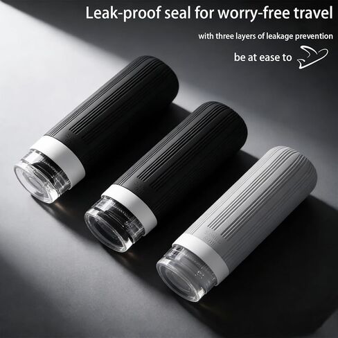 Travel Bottles-16 Pack 3.4oz Portable, TSA Approved Leak-Proof Silicone Toiletry Containers, Refillable Squeezable for Shampoo, Conditioner, Cologne, Perfume & Lotion – On-the-Go Essentials in Saudi Arabia