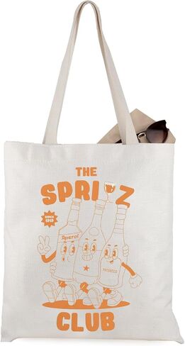 WCGXKO Aperol Cocktail Lover Gift Aperol Themed Tote Bag Italian Summer Merch in Saudi Arabia