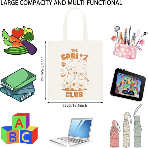WCGXKO Aperol Cocktail Lover Gift Aperol Themed Tote Bag Italian Summer Merch in Saudi Arabia