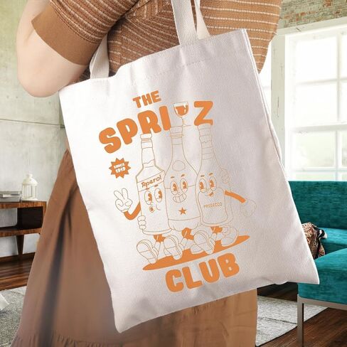WCGXKO Aperol Cocktail Lover Gift Aperol Themed Tote Bag Italian Summer Merch in Saudi Arabia