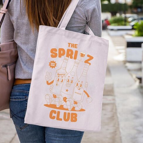 WCGXKO Aperol Cocktail Lover Gift Aperol Themed Tote Bag Italian Summer Merch in Saudi Arabia