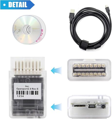 OpenPort 2.0 ECU Flash Obd2 Scanner,Compatible for Jaguar for Land Rover for Toyota for Mitsubishi for Subaru Vehicles,ECU Chip K-CAN Diagnostic Tool Support SDD V163/Techstream/Openport 2.0 in Kuwait