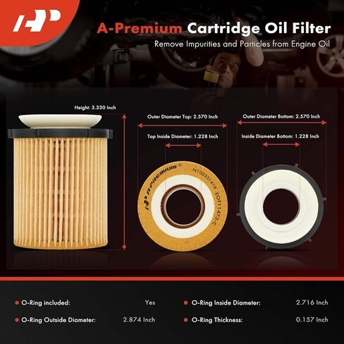 A-Premium 4-PC 10K Miles Protection Oil Filter Compatible with Mercedes-Benz C300, C350e, E300, E350, Sprinter 1500, Sprinter 2500, GLA250, GLB250, GLC300, GLC350e, GLE350 & Infiniti & Freightliner in Saudi Arabia