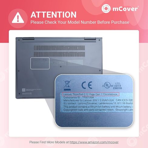 mCover Case Compatible for 2021~2022 13.3" Lenovo ThinkPad C13 Yoga Gen 1 Convertible 2-in-1 Laptop Computers ONLY (NOT Fitting Other Lenovo ThinkPad Models) - Aqua in Saudi Arabia