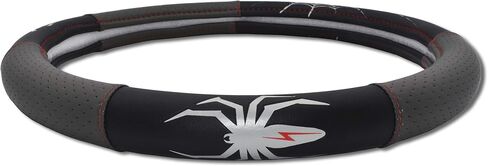 Elektroplate Metalhead Spider Premium Steering Wheel Cover - Medium, Fits Mid-Size SUVs and Trucks in Saudi Arabia