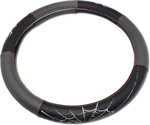 Elektroplate Metalhead Spider Premium Steering Wheel Cover - Medium, Fits Mid-Size SUVs and Trucks in Saudi Arabia